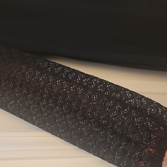 EUC VTG 1960s Puritan Forever Young Mod Black Dress with Open Lace Sleeves - Picture 4 of 12